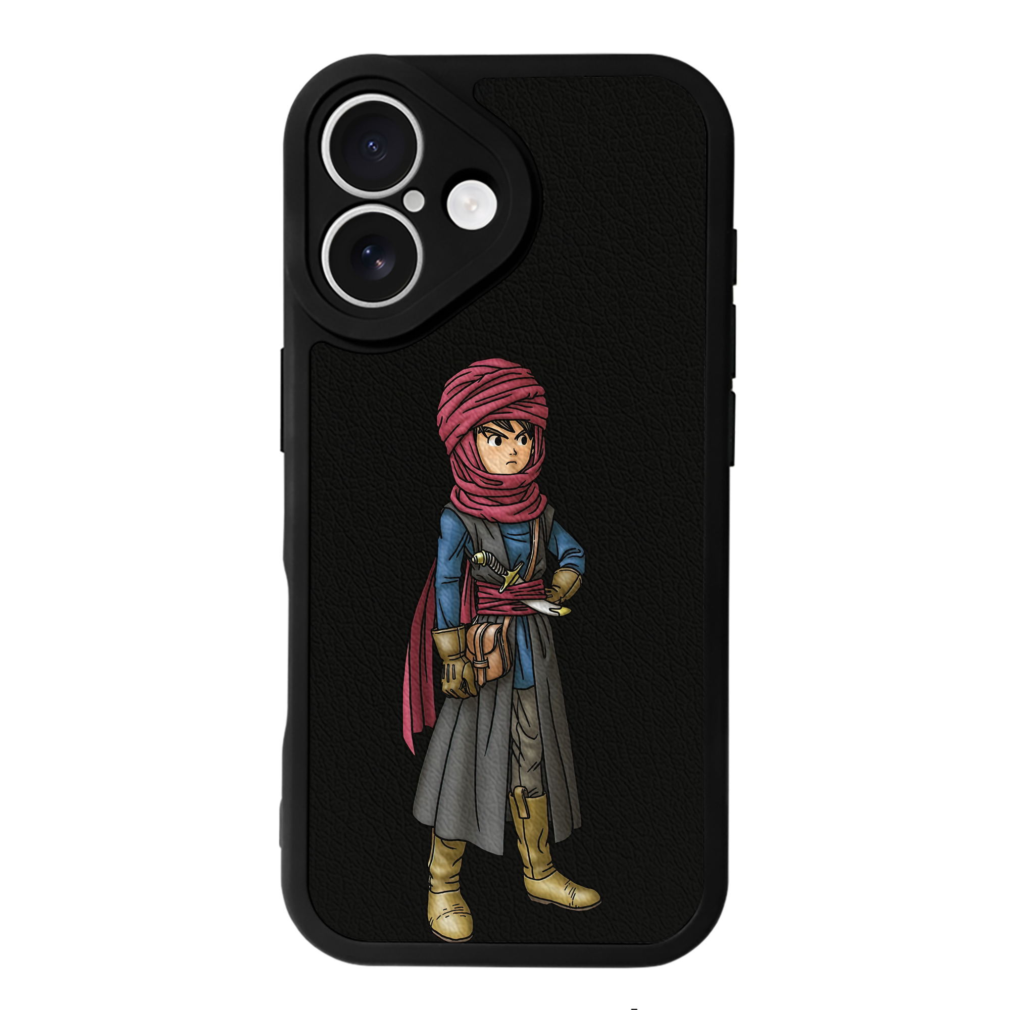 （画像用） ドラゴンクエスト Doragon Kuesuto Dragon Quest 【iPhone 16シリーズ対応】シリコンスマホケース（レザー調） 材質：シリコン